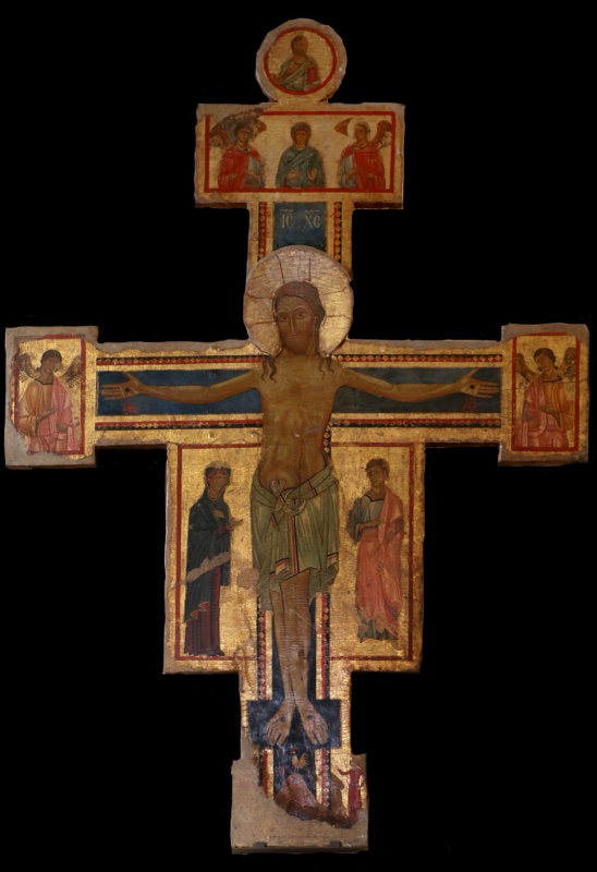 Crucifix with Angels and the Mourners (Christus Triumphans)
